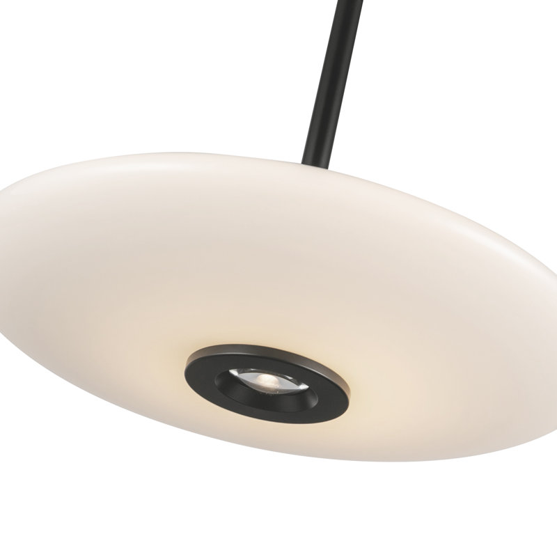 Kyoto 1 - Light LED Pendant, Glossy Opal, Black