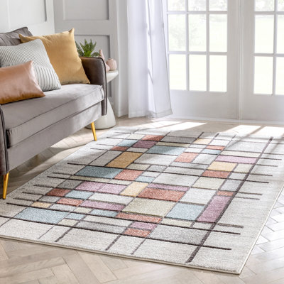 Whoa! Geometric Synthetic Area Rug