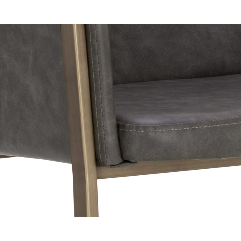 Bernadette Barstool - Kendall Grey, Bar Stool (30" Seat Height), Kendall Gray