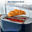 Tower Belle 2-Slice Toaster with 7 Browning Settings, Defrost/Reheat/Cancel, 800 W-60551538