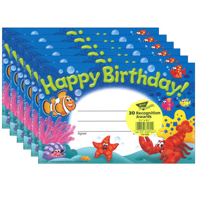 Happy Birthday! Sea Buddies Recognition Awards