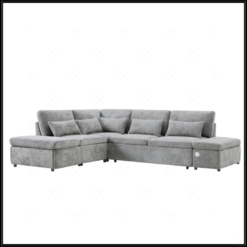 107'' Modular Sectional Pull-Out Sofa