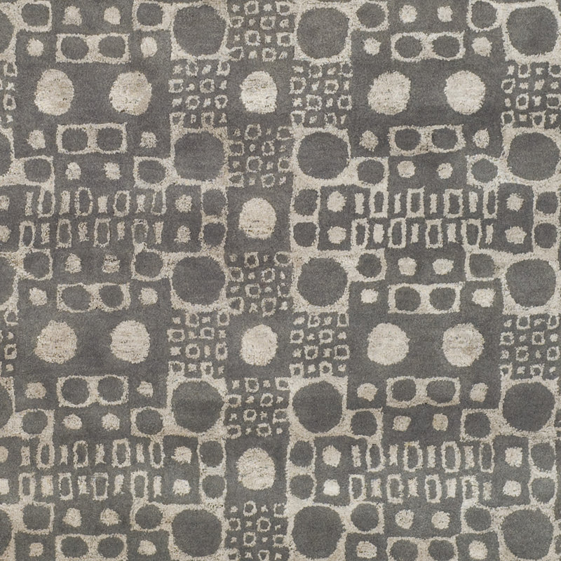 Tapis gris / crème Freda, Rectangle 7 pi 6 po x 9 pi 6 po
