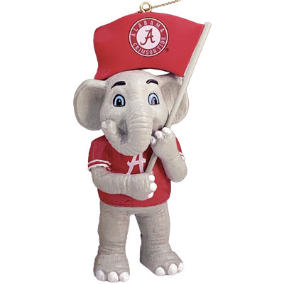 NCAA 3.75" Alabama Mascot Ornament