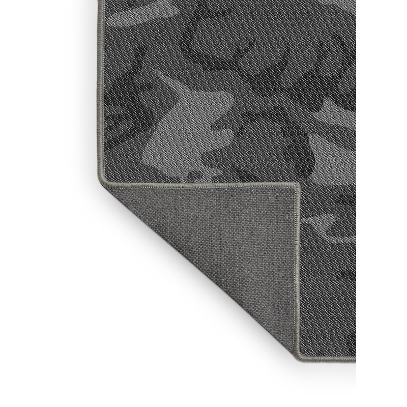 Tapis camouflage noir gris, Rectangle 8 pi x 10 pi