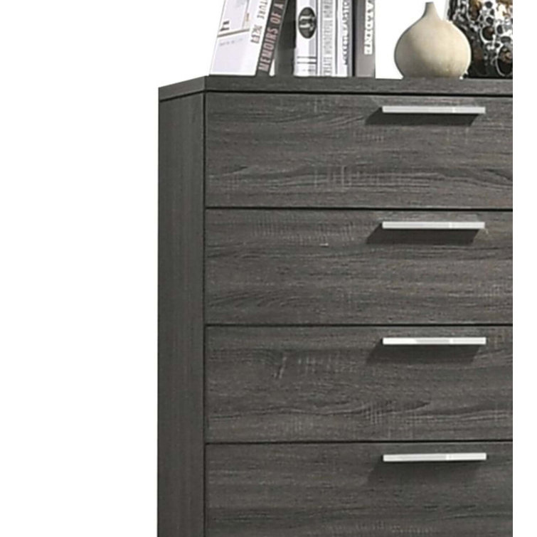 Commode en chêne gris Lantha