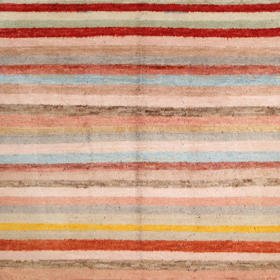 Tapis de zone rouge/vert contemporaine