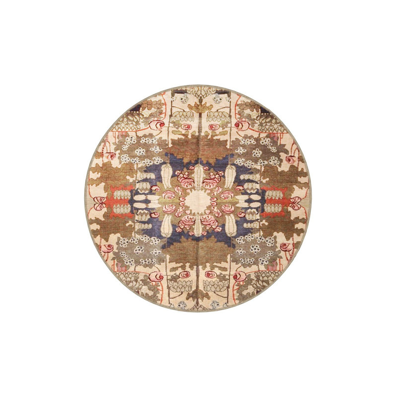 Tapis tissé géométrique lavable traditionnel, Sous-tapis rectangulaire 5 pi 1 po x 7 pi 7 po inc
