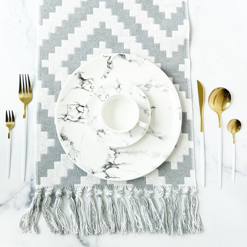ClaudiaG Collection Stainless Steel Flatware Set, White
