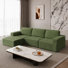 Modular Corduroy 303cm Boneless Sofa With Ottomans, No Assembly Required, With High Rebound Sponge