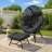 Indoor/Outdoor Wicker Egg Chair with Ottoman, 6.5'' Thick Cushions, 440-lb Capacity Patio Lounge Chair-47666558