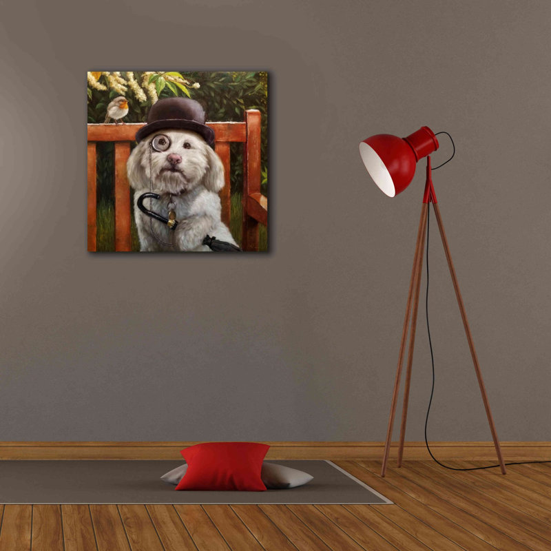 «Alfie» par Lucia Heffernan, art mural sur toile, H 26 po x l 26 po x P 1,5 po