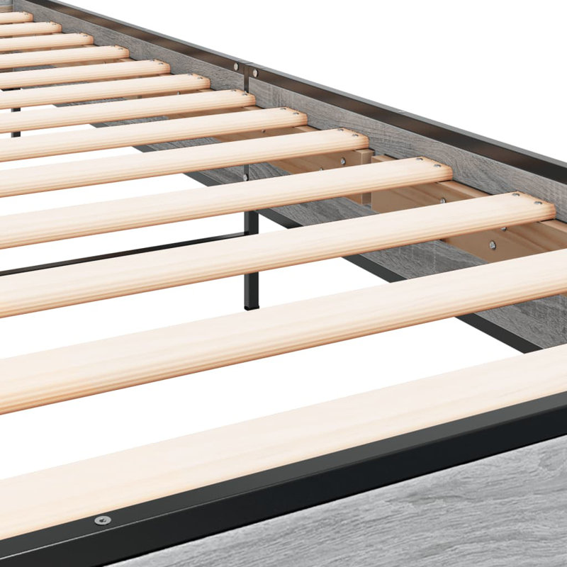 Paza Bed, Small Single (2'6), Grey Sonoma