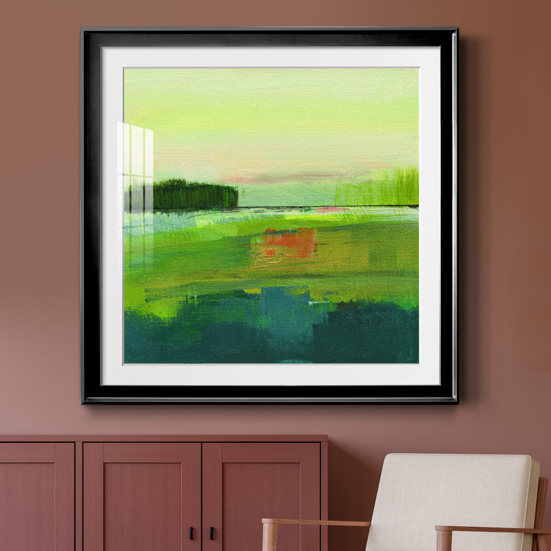 Way To Woodstock I - Peinture encadrée, H 26,5 po x l 26,5 po x P 1,5 po, Papier encadré noir