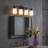 24'' 4-Light Black Bathroom Vanity Light Modern Wall Sconce with Milky White Frosted Glass Shades-1000686557-1000686545