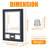 Jersey Display Case, Jersey Frame Display Case with UV 98% Protection, Acrylic Front, Photo & Signature Frame, Wall Mount (1-Pack)