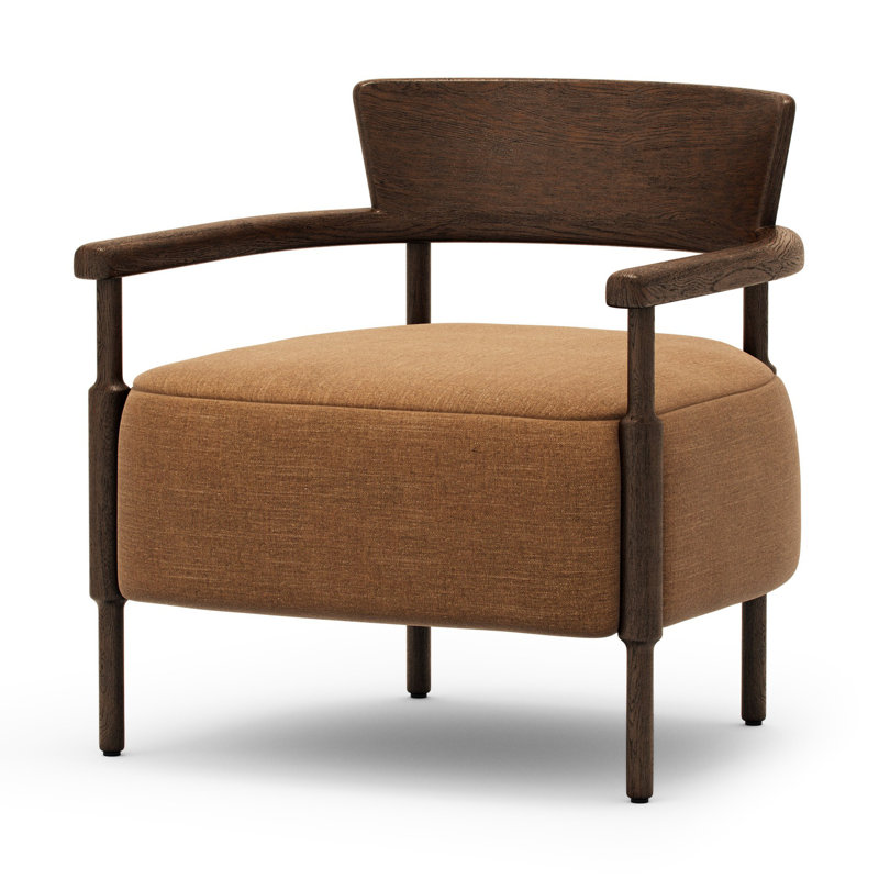 Armchair, Laughlin Ochre Polyester Blend