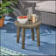 Table d'appoint d'extérieur en bois-490430534