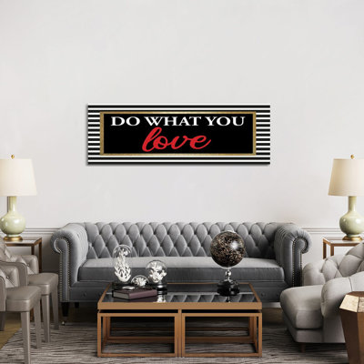 What You Love I by Kimberly Allen - Wrapped Canvas Panoramic Print