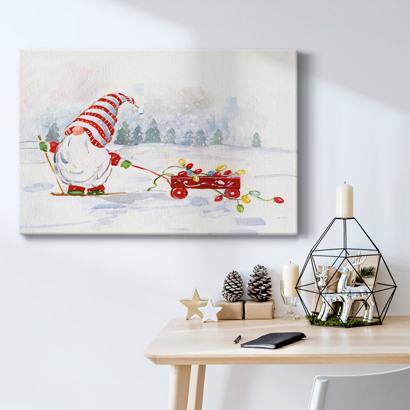 Winter Gnome II-Toile tendue avec châssis, H 24 po x l 36 po