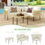 Ensemble de meubles de patio 4 pièces Boho