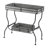 32X15x31" Maggie Galvanized Tray Table Accent Table
