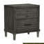 Bedroom Nightstand In Grey With Quality Materials Engineered Wood - Transitional Style Piece