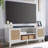 Linets Natural Rattan TV Stand,TV Console Table With Adjustable Shelves For TVs Up 75"-1719503503