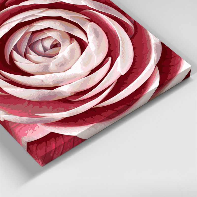 "Watercolor Botanical" 15, art mural sur toile beige, H 12 po x l 12 po