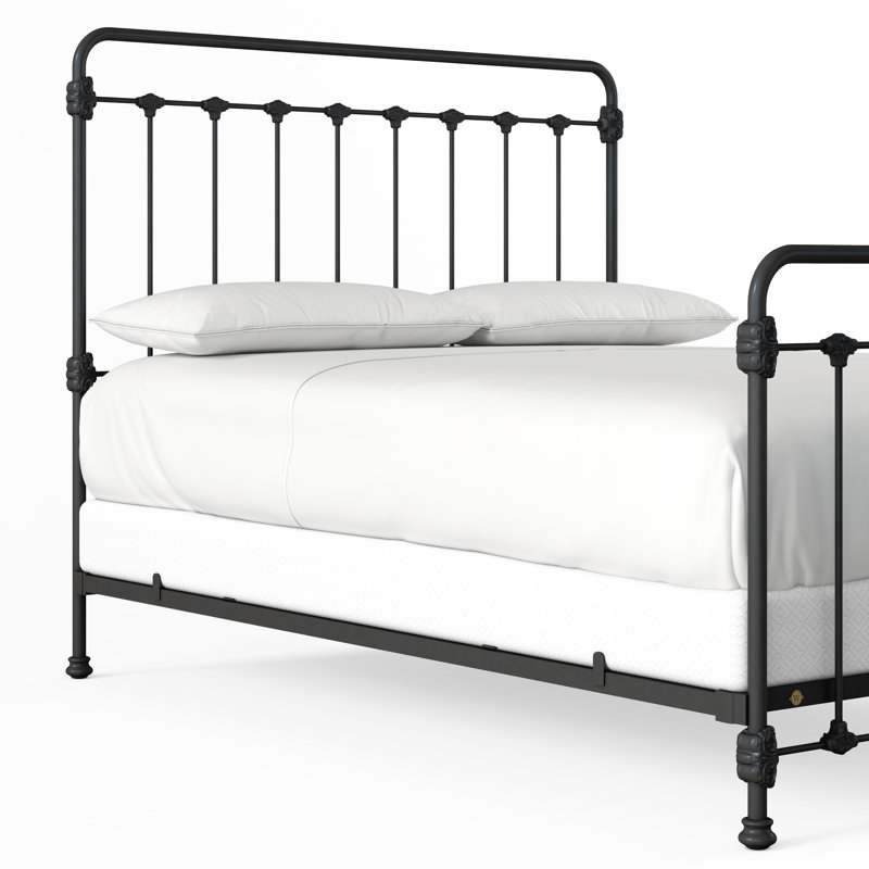 160 Picket Fence Bed | Complete Standard, California King, Gunmetal