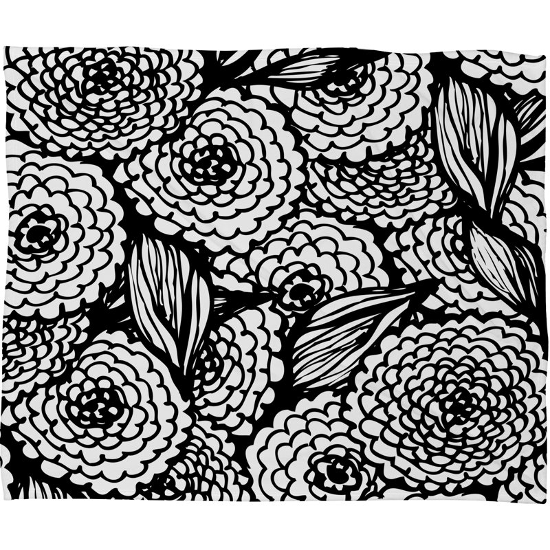 Jeté Bouquet de fleurs, Grand