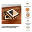 Decorative Keepsake Box, Compact Handmade Square Organizer For Dresser Desk Shelf