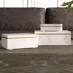 Marble Top Decorative Box - 2 sizes available