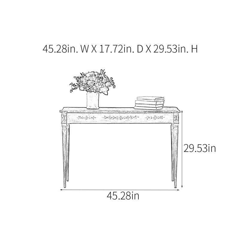 Console de style champêtre