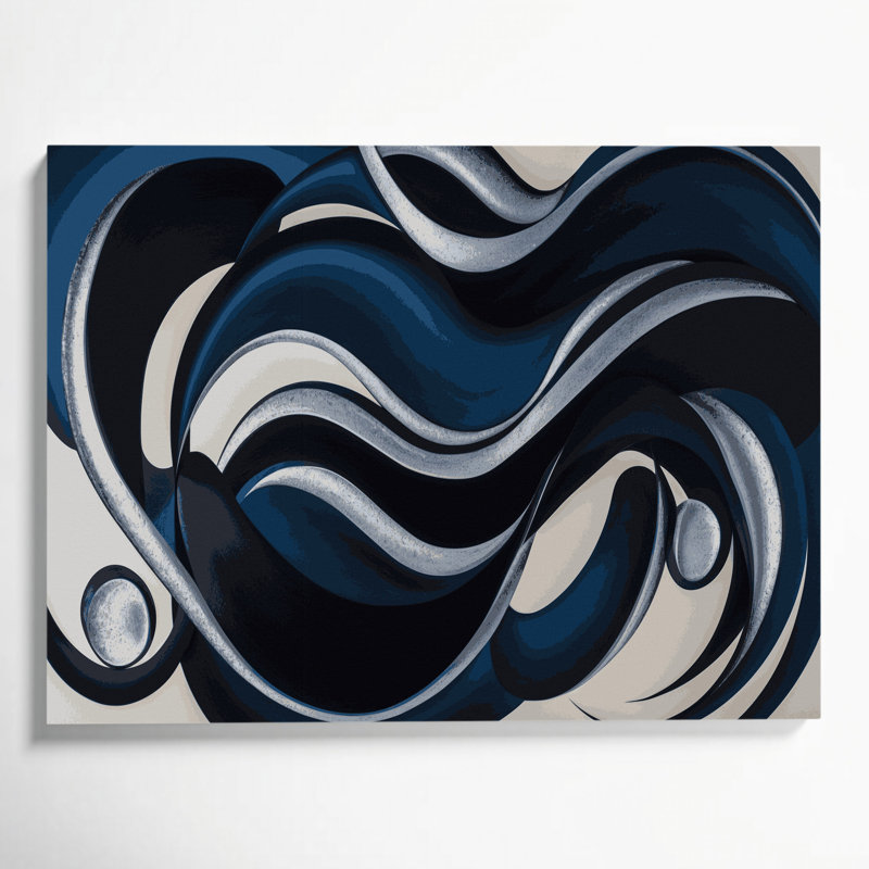 Art mural sur toile Biomorphic Abstraction, H 20 po x l 24 po