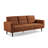 Heros 84.3" W Linen Blend Square Arm 3-Seater Sofa-531502349