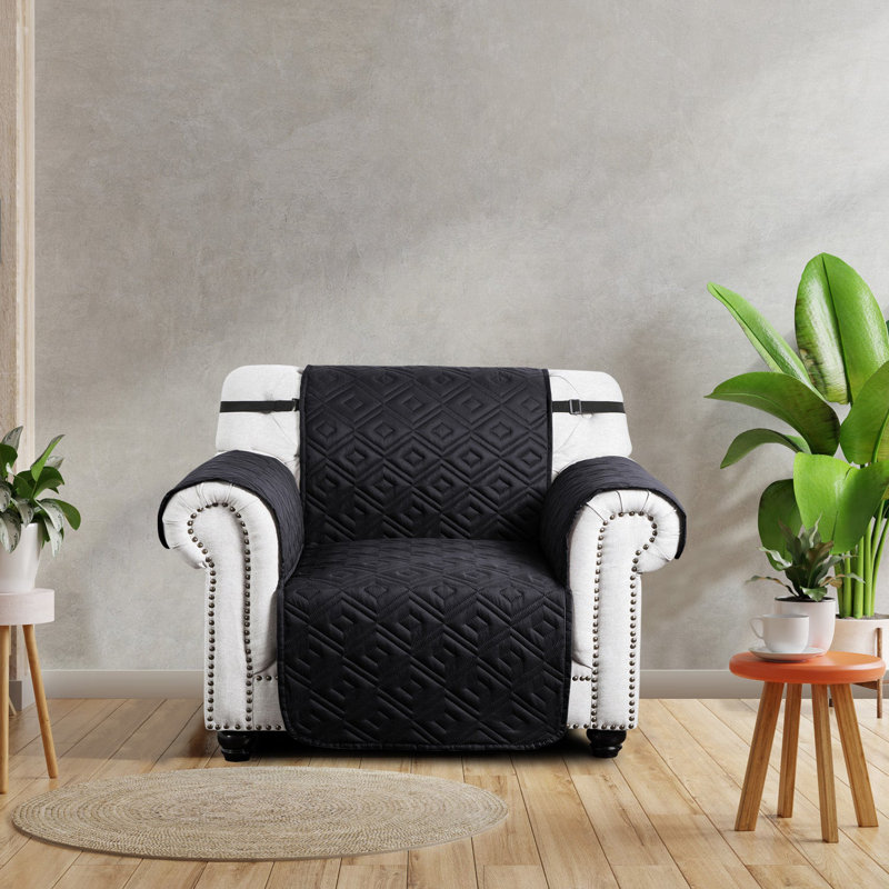 Reversible Waterproof Sofa Cover – Quilted Anti-Slip Couch Protector with Adjustable Strap, 179cm H x 280cm W - (3 Seater)