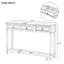 Console rustique chic avec tiroirs et longue tablette pour une solution de rangement durable et élégante-2073871808