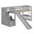 Loft Bed With Stairway And Slide-870995864