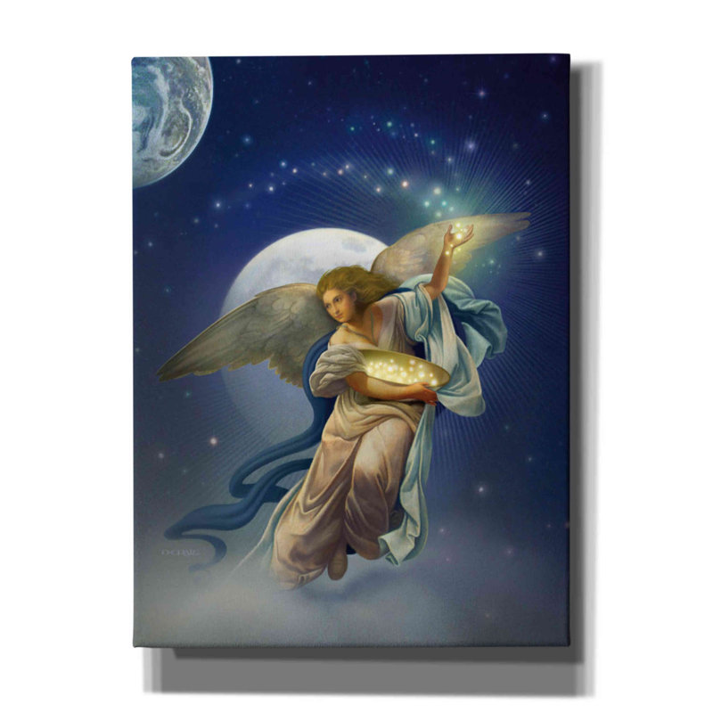 «Angel 2» par Dan Craig, art mural sur toile, H 54 po x l 40 po x P 1,5 po