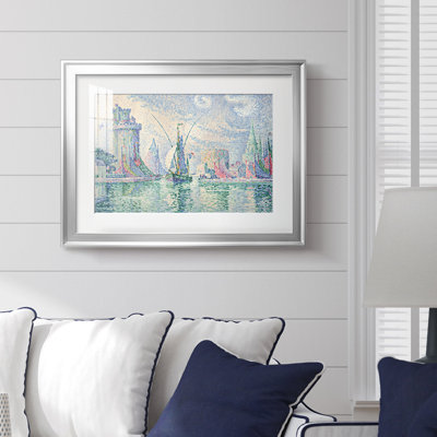 Entrée du port de La Rochelle - Paul Signac - reproduction d'art avec passe-partout et verre - 1921