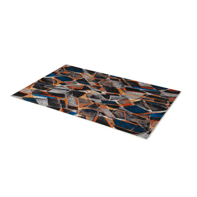 Premium Hall Carpet, 3D Digital Printed, 39.4 x 59.1 Inches | 100% Polyester, Antibacterial, Non-Slip Underside | Pile Height: 0.04 Inches, Machine Washable, Ideal for Living Room & Entryway Decor