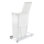 Rev-A-Shelf White Steel Pullout Trash Can with Single Waste Container for Kitchen Base Cabinets