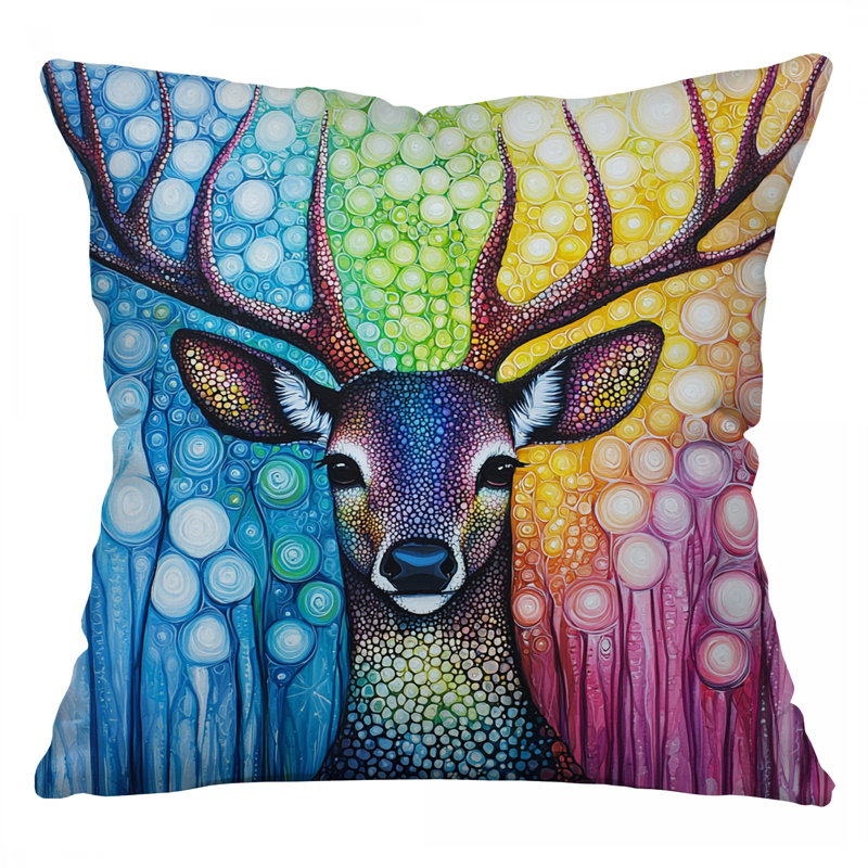 Coussin Colorful, Carré 16 po