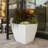 Resin Pot Planter With Water Reservoir-1388002538