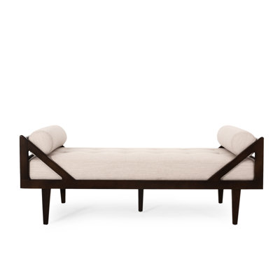 Beige Chaise Lounge For Comfortable Rest - 27.24 In. W X 63.58 D 23.87 H, 54.99 Lb Comfy And Stylish In Fabric H D, Lb. Weight