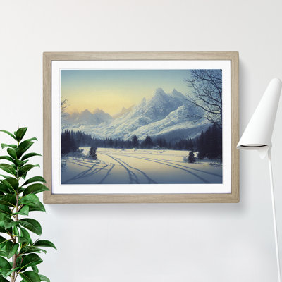 XH1022-10246X Winter Sunrise Mountains Vol.2 - Single Picture Frame Print