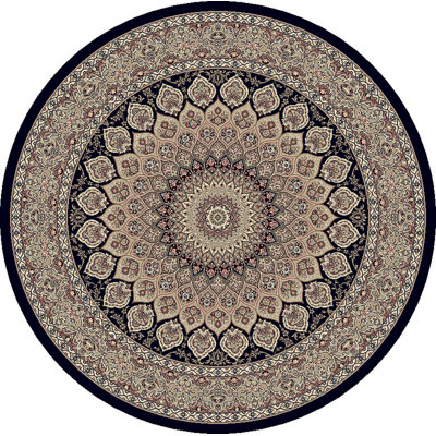 Tapis bleu marine oriental