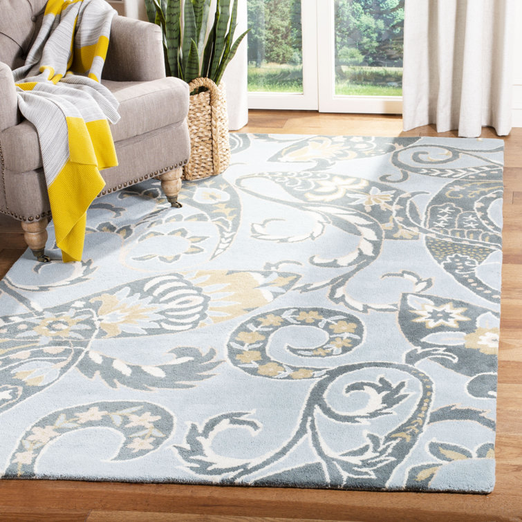Matthews Hand Tufted Wool Floral Rug