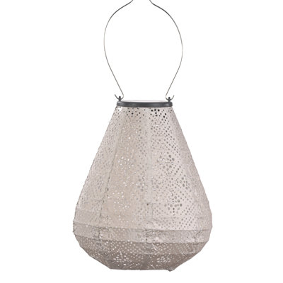 Tulip Topaze Lantern, Light Taupe